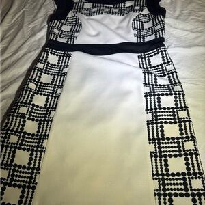 Laundry By Shelli Segal Black and White Dress